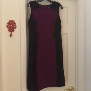 Purple dress w lace overlay